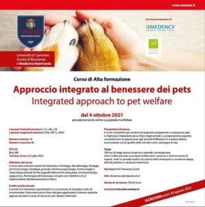 Read more about the article Webinar “Approccio integrato al benessere dei pets”