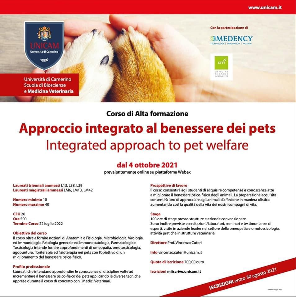 You are currently viewing Webinar “Approccio integrato al benessere dei pets”